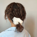 White Veil Organdy Scrunchie