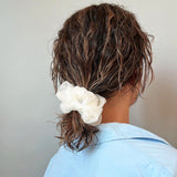 White Veil Organdy Scrunchie