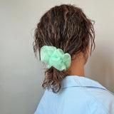 Mint Green Organdy Scrunchie