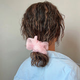 Sheer Pink Organdy Scrunchie
