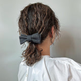 Indigo Denim Ribbon Pony