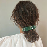 Kelly Green Gloss Bar Hair Clip