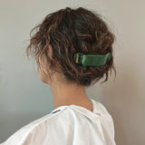 Kelly Green Gloss Bar Hair Clip