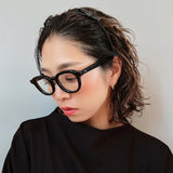 Narrow Croco Black Twin Ribbon Headband