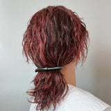 Eco Leather Ribbon Long Barrette