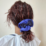 Swish Ribbon Scrunchie Blue-Navy